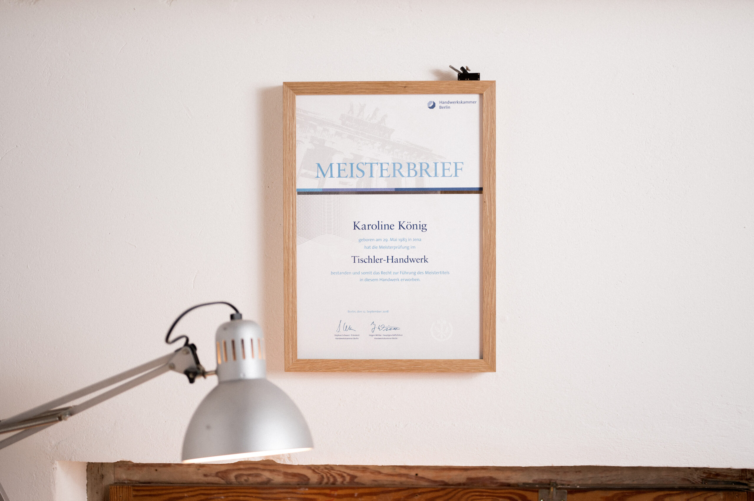 Meisterbrief Karoline König
